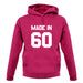 Made In '60 unisex hoodie