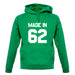 Made In '62 unisex hoodie