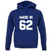 Made In '62 unisex hoodie