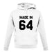 Made In '64 unisex hoodie