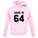 Made In '64 unisex hoodie