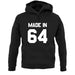 Made In '64 unisex hoodie