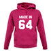 Made In '64 unisex hoodie