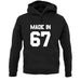 Made In '67 unisex hoodie