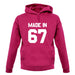 Made In '67 unisex hoodie