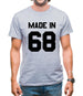 Made In '68 Mens T-Shirt
