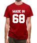 Made In '68 Mens T-Shirt