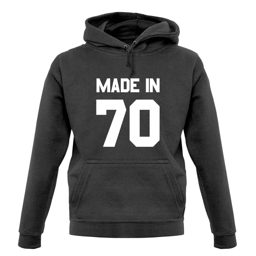 Made In '70 unisex hoodie
