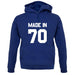 Made In '70 unisex hoodie