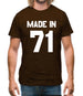Made In '71 Mens T-Shirt
