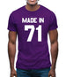 Made In '71 Mens T-Shirt