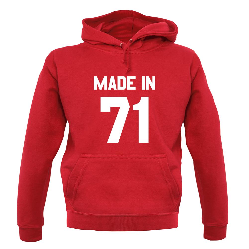 Made In '71 unisex hoodie