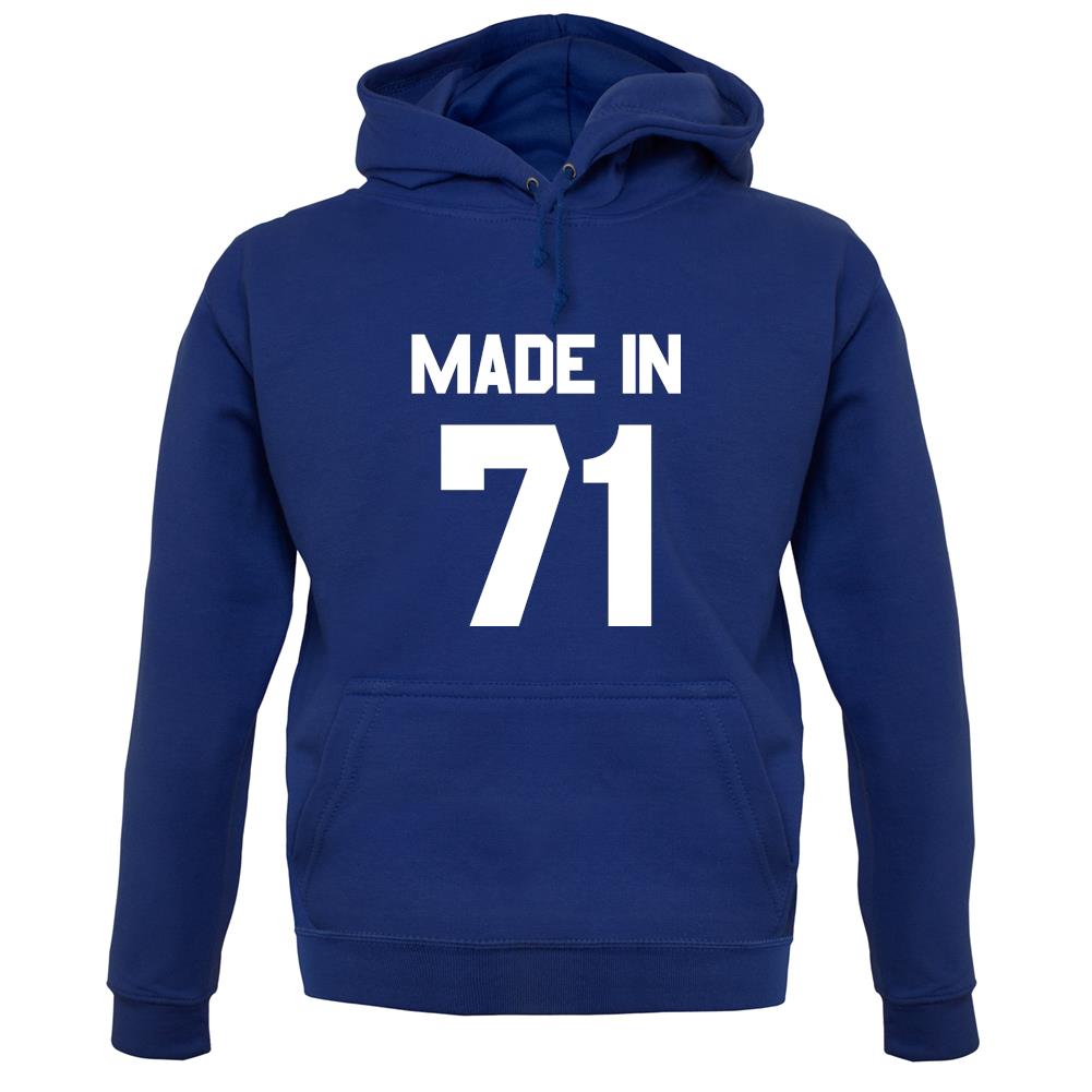 Made In '71 unisex hoodie
