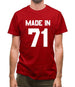 Made In '71 Mens T-Shirt