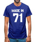 Made In '71 Mens T-Shirt