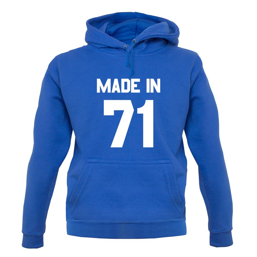 Made In '71 unisex hoodie