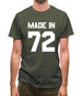 Made In '72 Mens T-Shirt