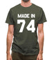 Made In '74 Mens T-Shirt