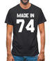 Made In '74 Mens T-Shirt