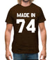 Made In '74 Mens T-Shirt