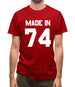 Made In '74 Mens T-Shirt