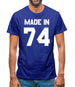 Made In '74 Mens T-Shirt