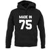 Made In '75 unisex hoodie