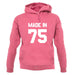 Made In '75 unisex hoodie