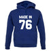 Made In '76 unisex hoodie