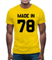 Made In '78 Mens T-Shirt