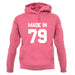 Made In '79 unisex hoodie