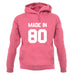 Made In '80 unisex hoodie