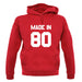 Made In '80 unisex hoodie