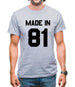 Made In '81 Mens T-Shirt