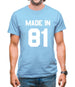 Made In '81 Mens T-Shirt