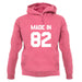 Made In '82 unisex hoodie