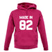 Made In '82 unisex hoodie