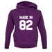 Made In '82 unisex hoodie