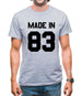 Made In '83 Mens T-Shirt