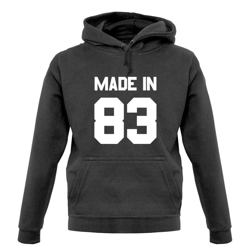Made In '83 unisex hoodie
