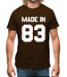 Made In '83 Mens T-Shirt