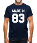 Made In '83 Mens T-Shirt