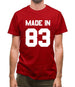 Made In '83 Mens T-Shirt