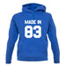 Made In '83 unisex hoodie