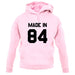 Made In '84 unisex hoodie