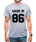 Made In '86 Mens T-Shirt