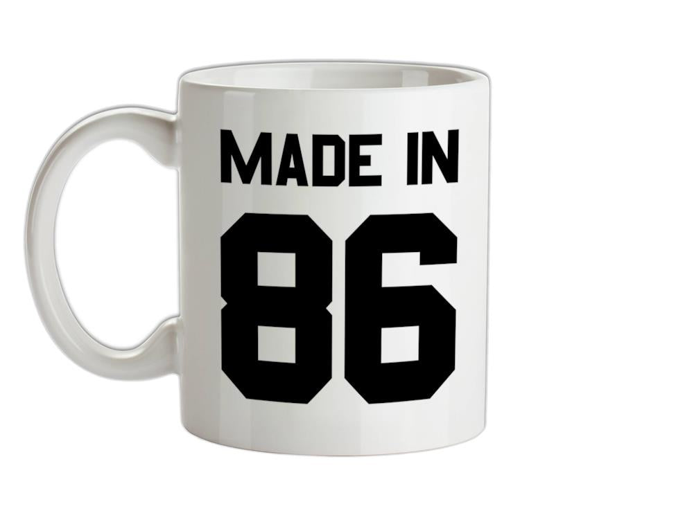 Made In '86 Ceramic Mug