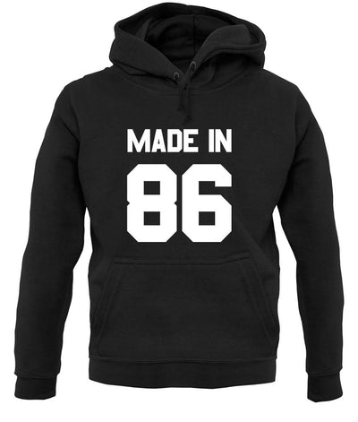 Made In '86 unisex hoodie