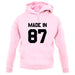 Made In '87 unisex hoodie