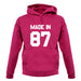 Made In '87 unisex hoodie